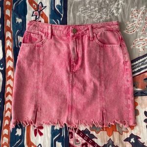 NWOT pink denim Zara skirt 🌸